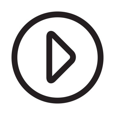 Çalma düğmesinin vektör illüstrasyon simgesi 