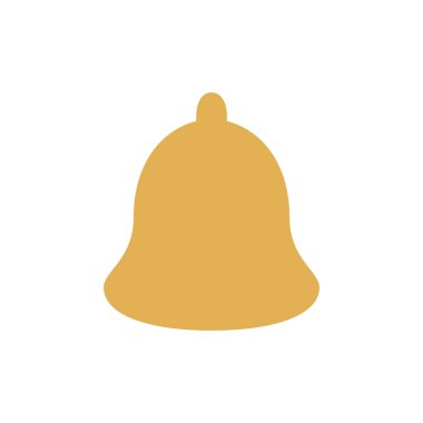 minimalist vektör illüstrasyonu, çan simgesi