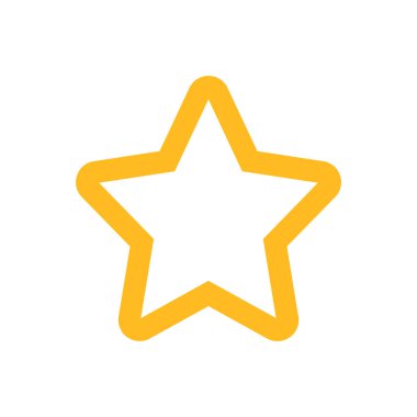 yıldız simgesi vektör illüstrasyonu