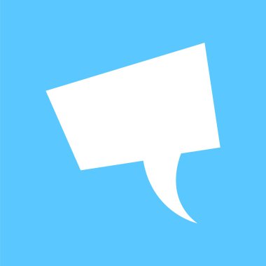 Konuşma balonu ikonu. vektör illüstrasyonu