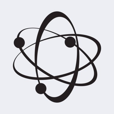 atom. Web simgesi basit illüstrasyon