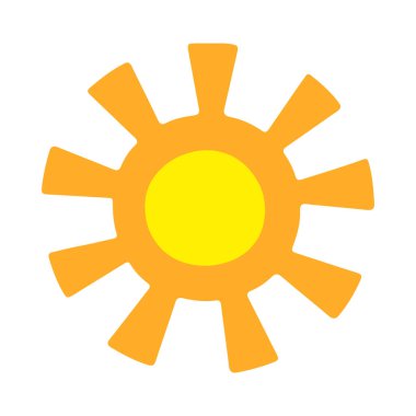 Güneş Simgesi Vektör illüstrasyonu