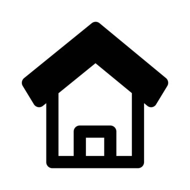 Ev. Web simgesi basit illüstrasyon