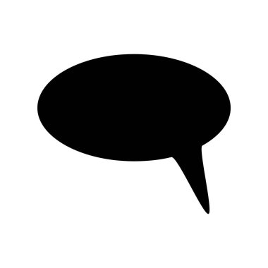 Konuşma balonu ikonu. vektör illüstrasyonu