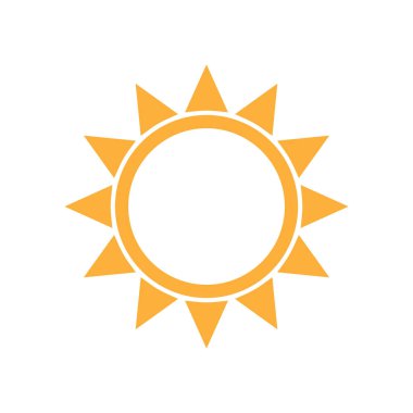 Güneş Simgesi Vektör illüstrasyonu