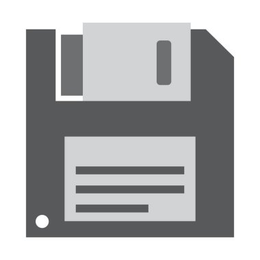 Disket disk simgesi vektör illüstrasyonu