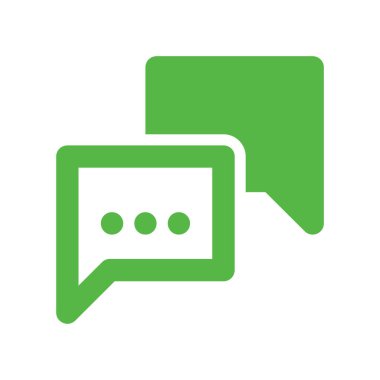 Sohbet simgesi vektör illüstrasyonu