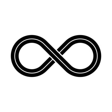 Sonsuzluk vektör logo tasarım şablonu