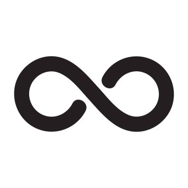 Sonsuzluk vektör logo tasarım şablonu