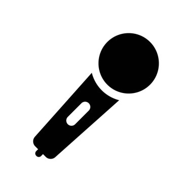 mikrofon simgesi vektör illüstrasyonu