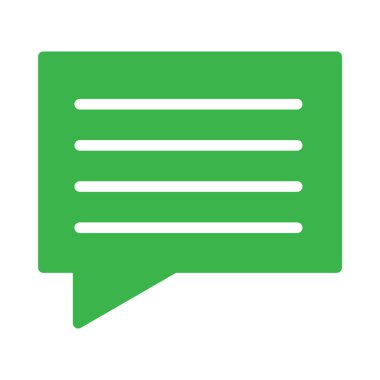 Sohbet mesajı vektör illüstrasyonu