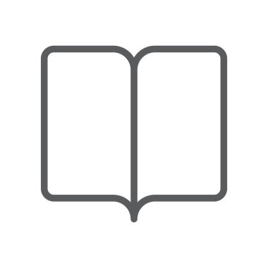 kitap simgesi beyaz zemin üzerine