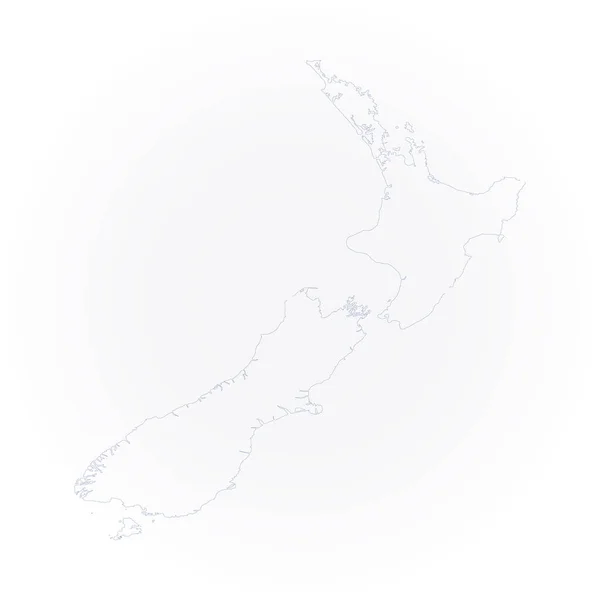 Nouvelle Zélande Carte Vectorielle Illustration Vectorielle — Image vectorielle