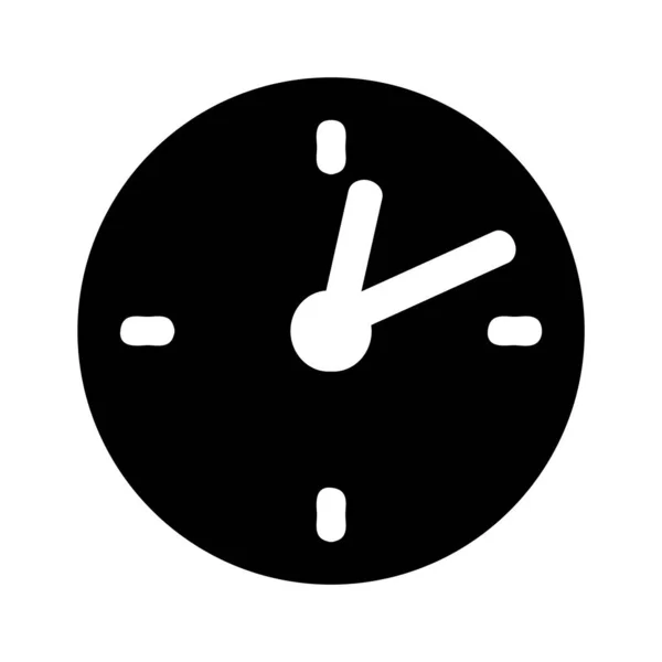 Clock Vector Web Icon — Stock Vector