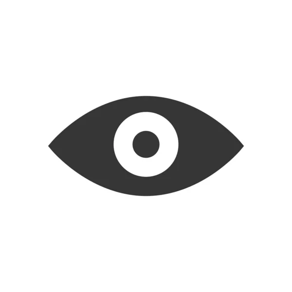Eye Icon Flat Vector Illustration Design — 스톡 벡터