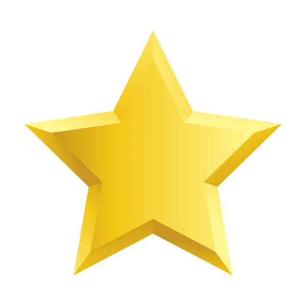 Estrella Icono Vectorial Aislado Sobre Fondo Blanco — Vector de stock