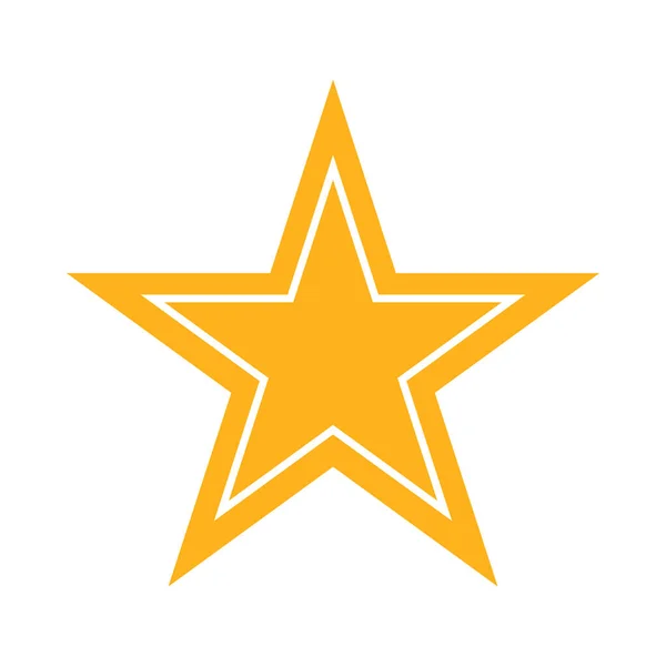 Csillag Ikon Vektor Illusztráció — Stock Vector