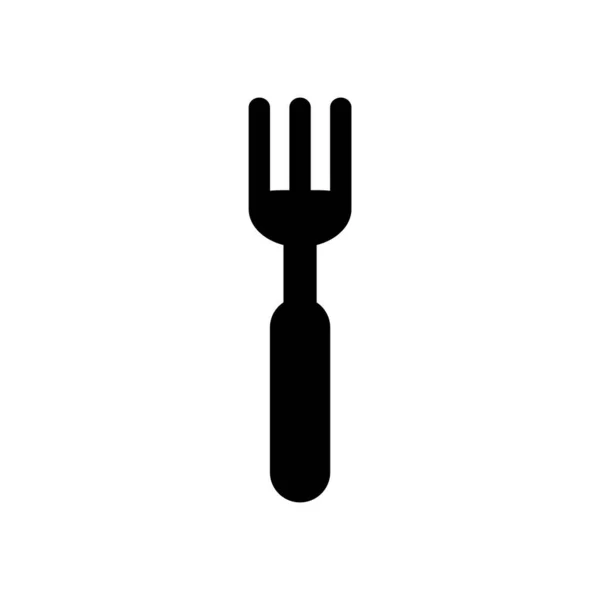 Tenedor Cuchillo Icono Vector Ilustración — Archivo Imágenes Vectoriales