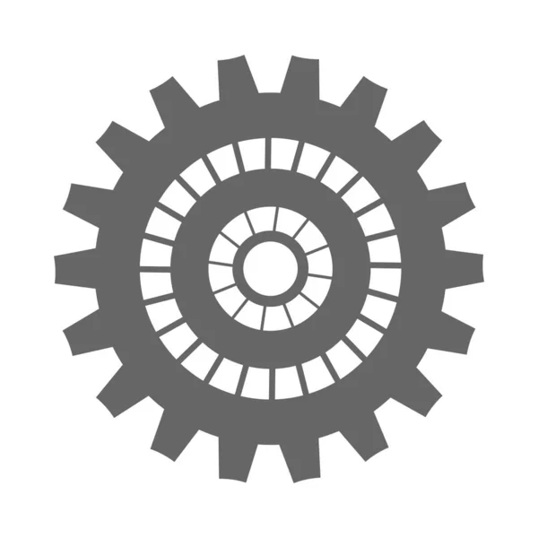 Icono Configuración Con Icono Engranaje Adicional Ilustración Vectorial — Vector de stock