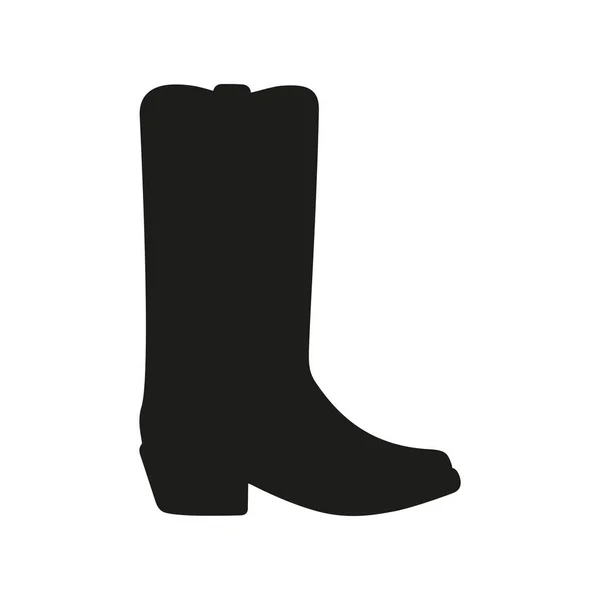 Minimalistic Vector Illustration Cowboy Boot Icon — 图库矢量图片