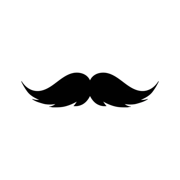 minimalist vektör illüstrasyonu, bıyık simgesi