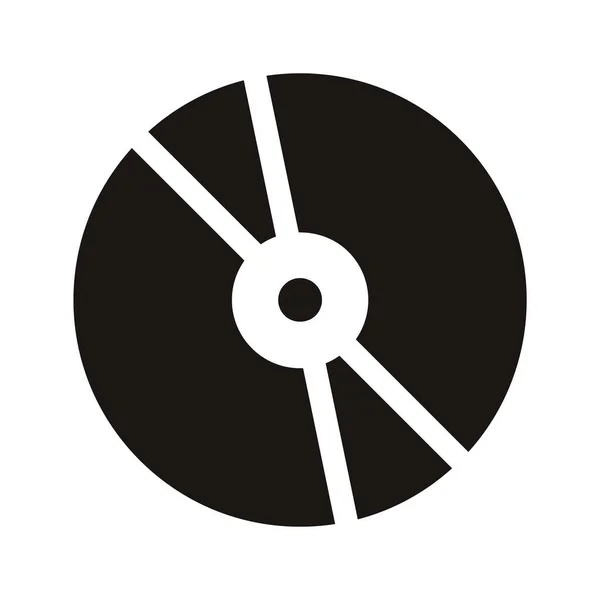 Disk Icon Vektor Auf Weiß — Stockvektor