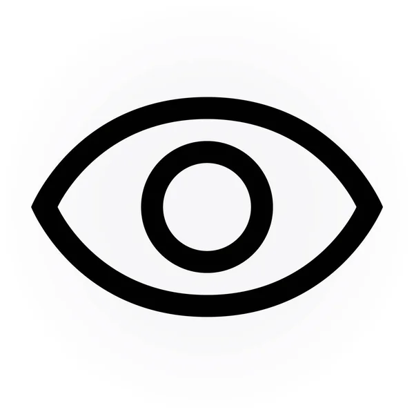 Eye Icon Flat Vector Illustration Design — Stockvektor