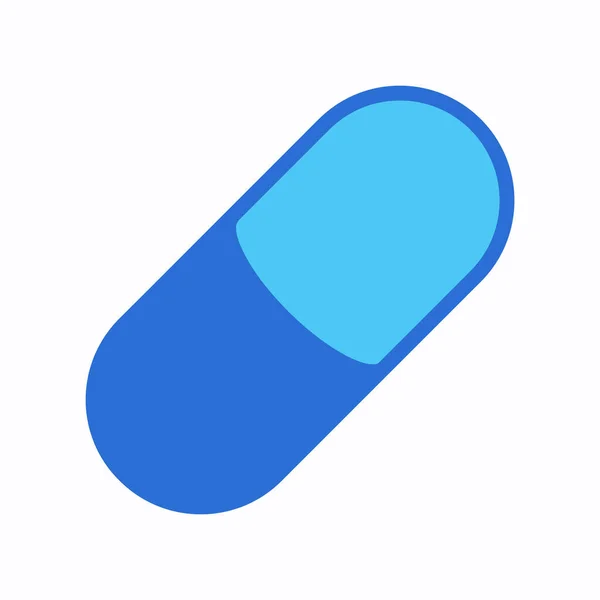 Minimalistic Vector Illustration Pill Icon — Stock Vector