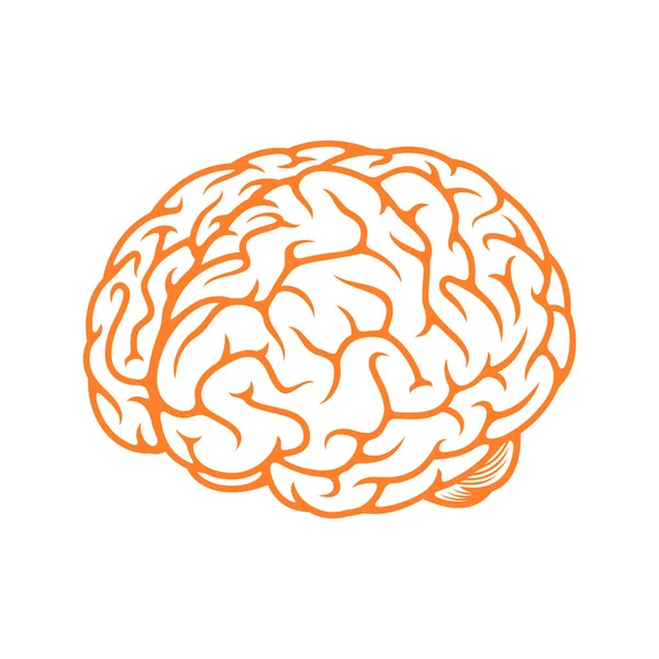 beyin ikonu vektör illüstrasyonu