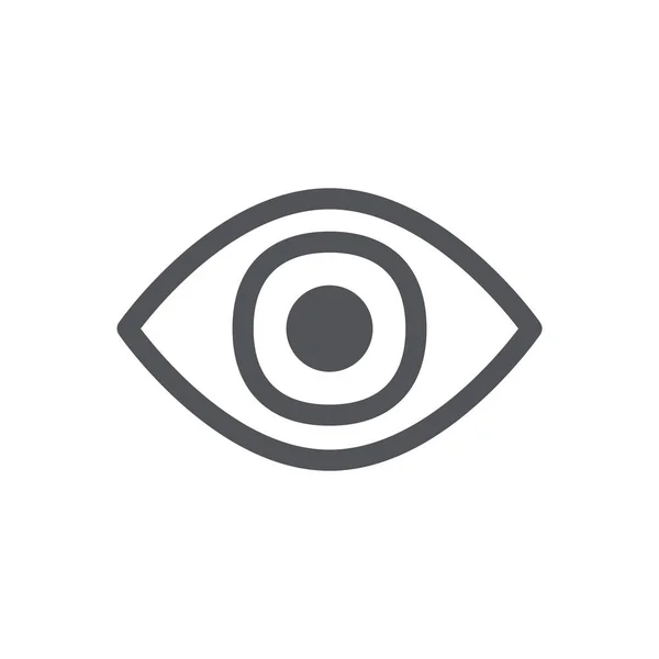 Eye Icon Flat Vector Illustration Design — 图库矢量图片