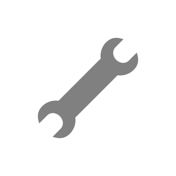 Wrench Icon Vector Illustration White Background — Stock Vector