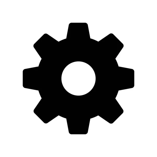 Gear Web Icon Simple Illustration — Stock Vector