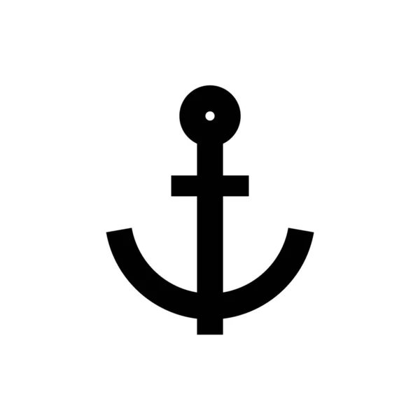 Anker Symbol Zeichen Vektor Illustration Design — Stockvektor