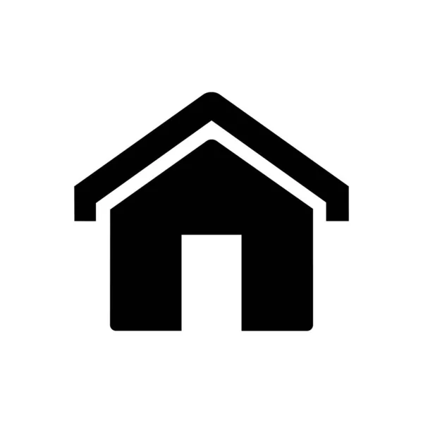 Vector Icon House Isolated White Background —  Vetores de Stock