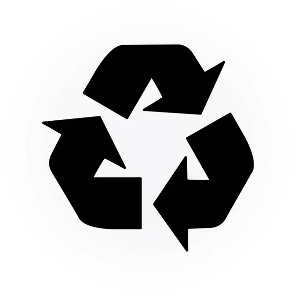リサイクルシンボルのベクトルイラストアイコン — ストックベクタ