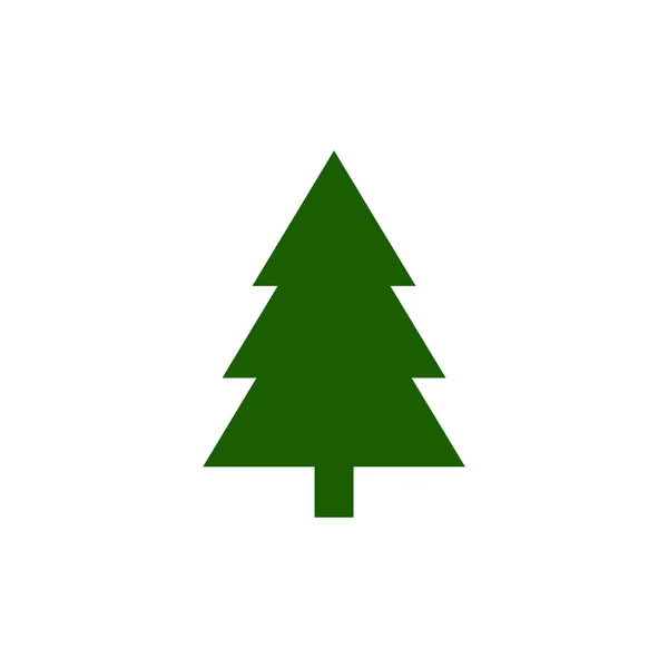 Christmas Tree Icon Flat Vector Illustration Design —  Vetores de Stock