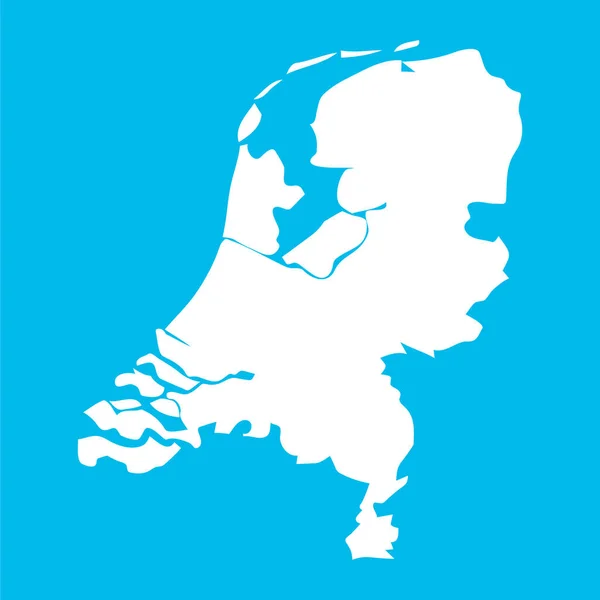 オランダの地図ベクトル図 — ストックベクタ