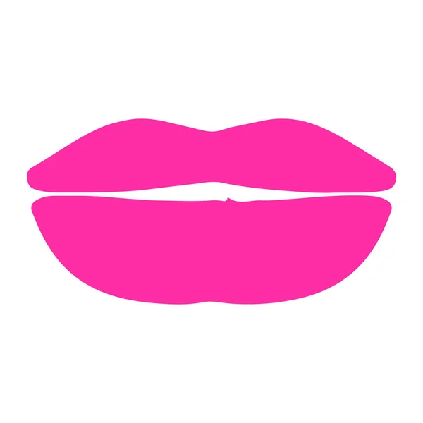 Minimalistic Vector Illustration Lips Icon — Vetor de Stock