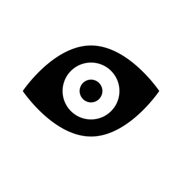 Eye Icon Flat Vector Illustration Design — Vetor de Stock