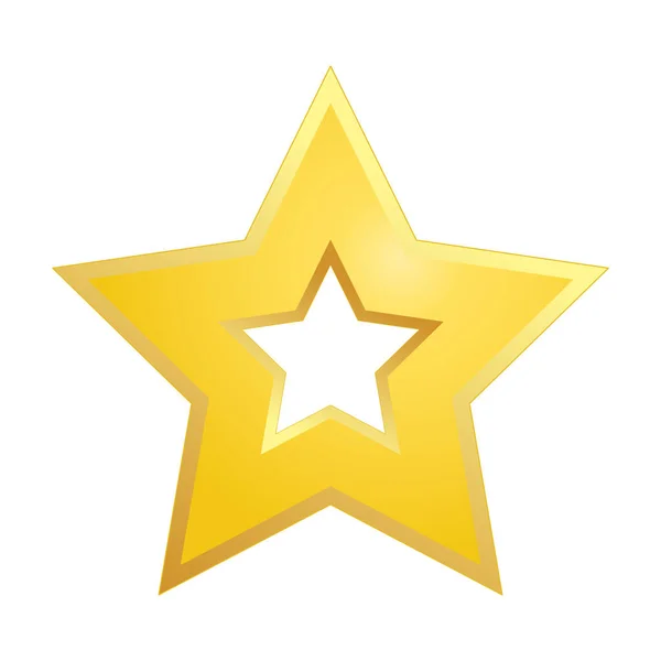 Значок Вектора Звезды Белом Фоне — стоковый вектор