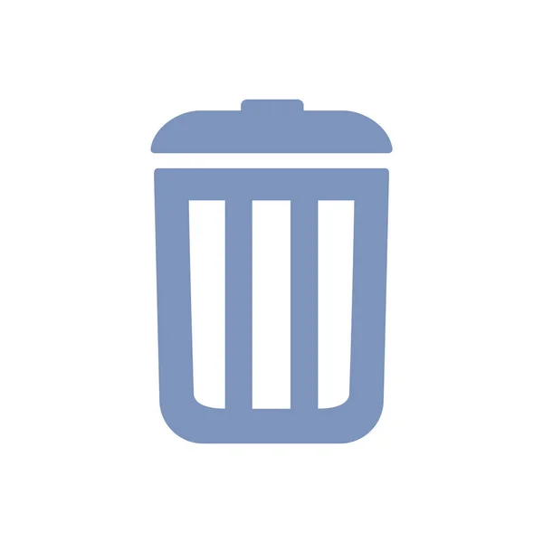 Vektor Illustration Symbol Einer Mülltonne — Stockvektor