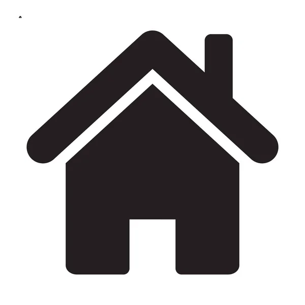 Beyaz arkaplanda izole edilmiş evin vektör simgesi