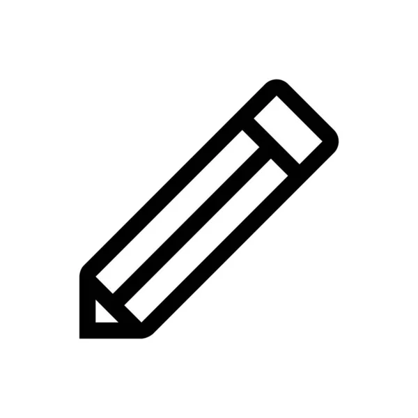 Vektor Illustration Symbol Des Bleistifts — Stockvektor