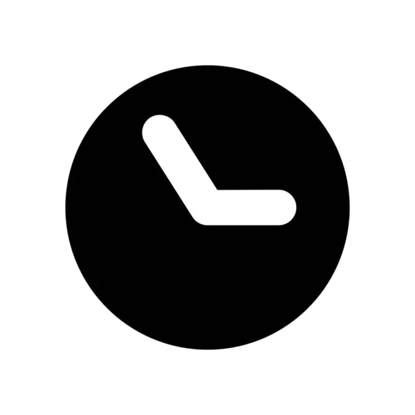 Clock Vector Web Icon — Stock Vector