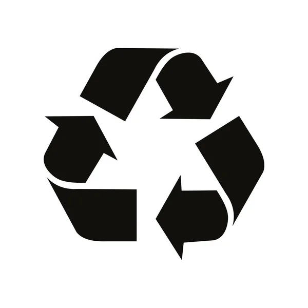 Vectorillustratie Icoon Van Het Recyclingsymbool — Stockvector