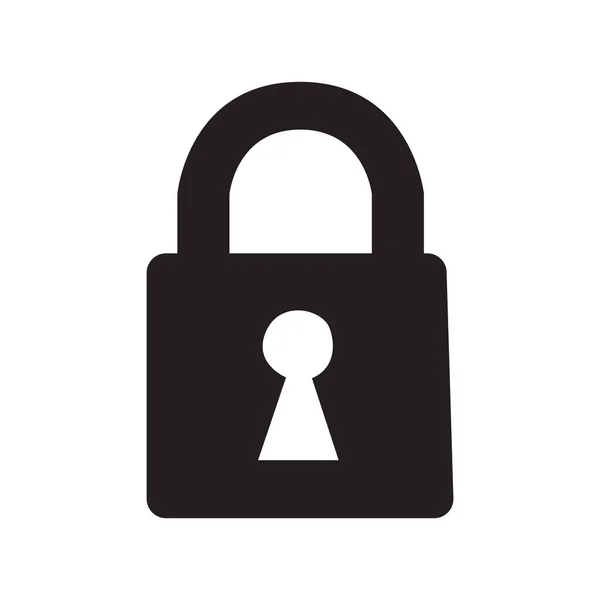 asma kilit ikon vektör çizimi