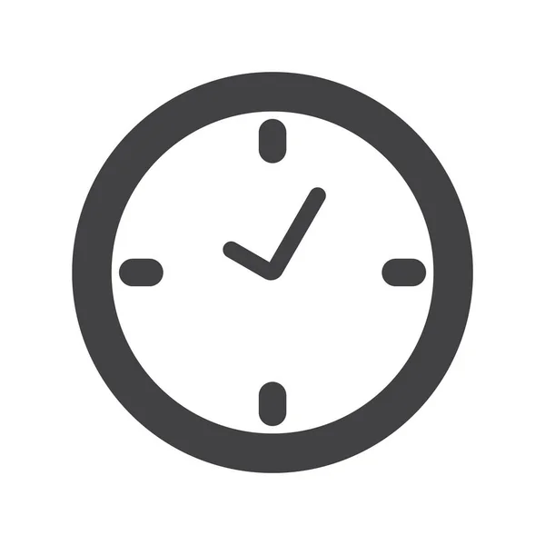 Horloge Vectorielle Icône Web — Image vectorielle