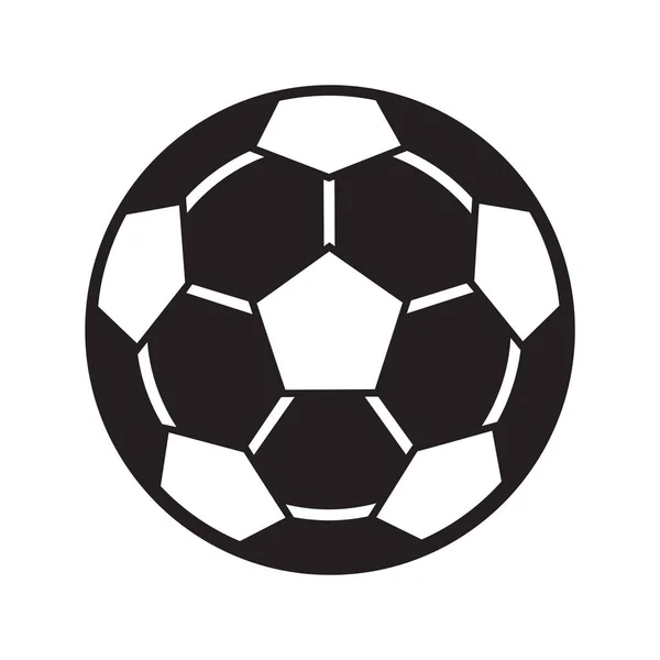サッカーボールのアイコン 白い背景に孤立したウェブデザインのためのサッカーボールのベクトルアイコンの等式 — ストックベクタ