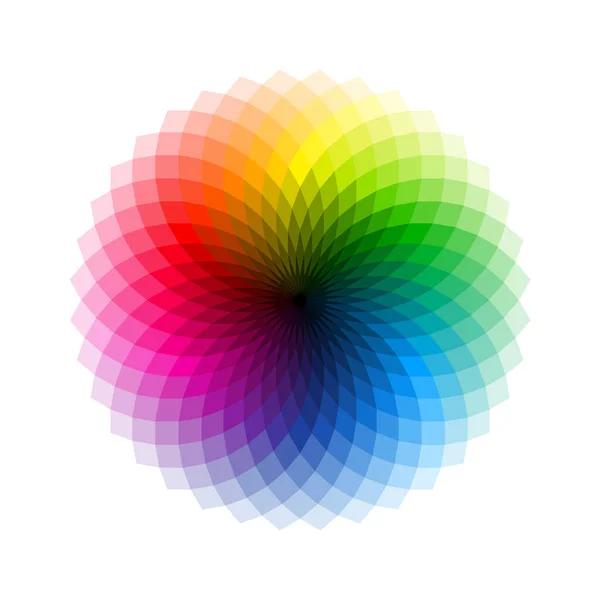 minimalist vektör illüstrasyonu, renk spektrum simgesi