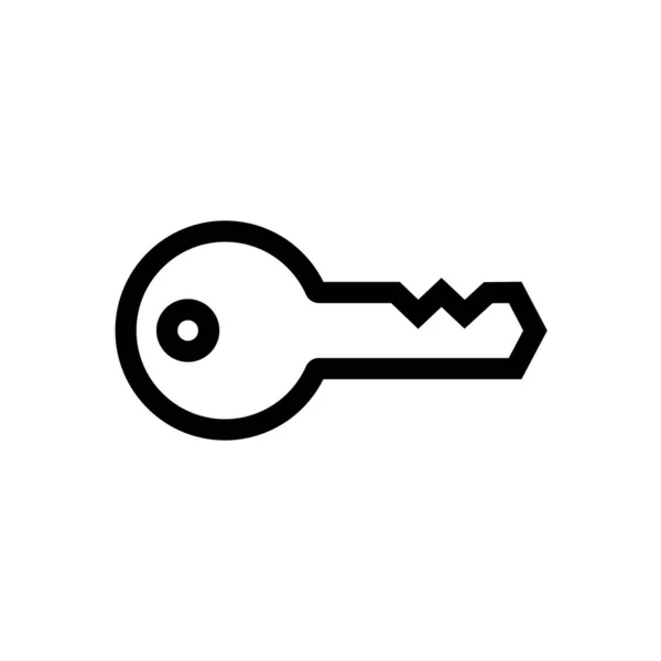 Door Key Vector Icon — Stock Vector